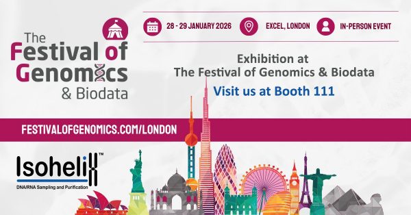 Isohelix at Festival of Genomics & Biodata 2026 in London