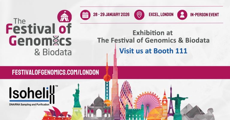 Isohelix at Festival of Genomics & Biodata 2026 in London